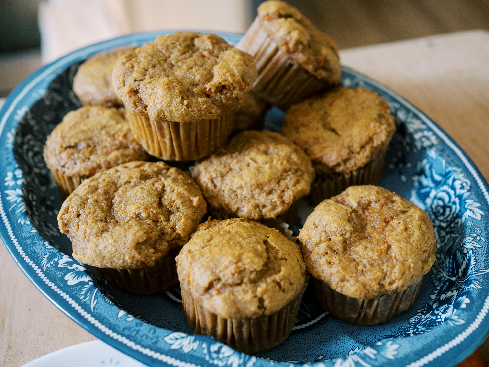 Einkorn Carrot Applesauce Muffins