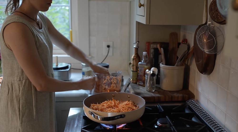 Crispy Sweet Potato Hash with Eggs