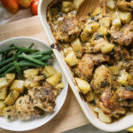 Chicken and Potatoes with Garlic Herb Cream Sauce