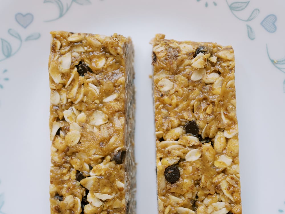 soft peanut butter granola bars