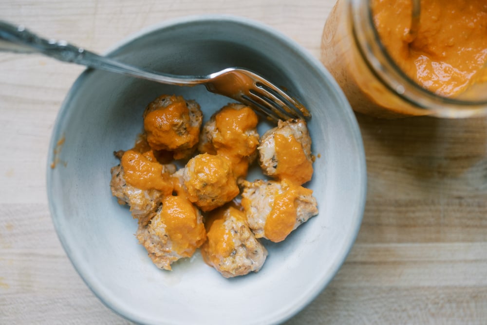 5 Ingredient Tomato Basil Meatballs