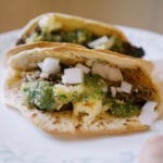 Slow Cooker Barbacoa Tacos with Salsa Verde