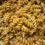 Rotini alla Vodka with Butternut Squash and Ground Beef