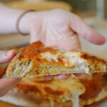 Sourdough discard pizza crust with freshly milled flour