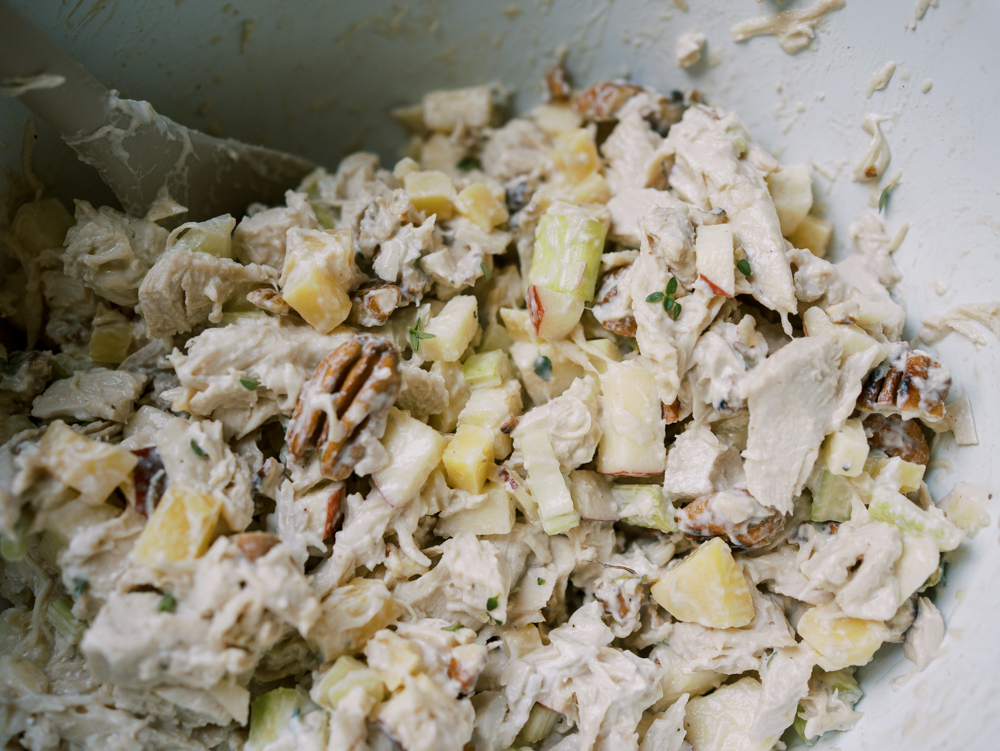 Autumn Chicken Salad with Apple, White Cheddar & Pecans