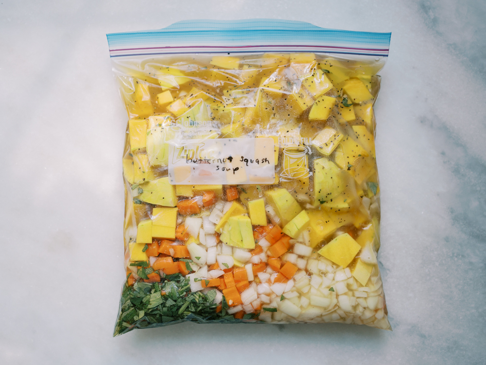 butternut squash freezer meal