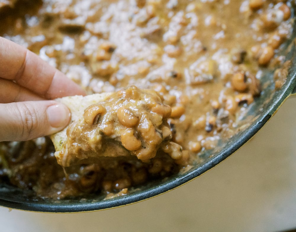 French Onion Black Eyed Pea Stew