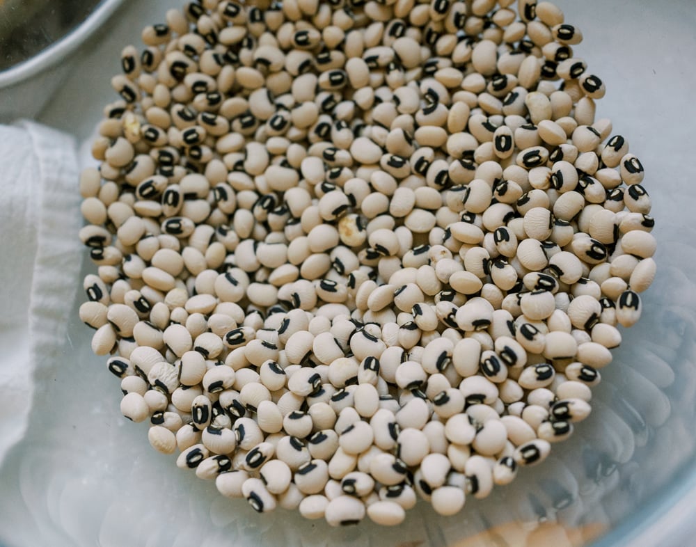 French Onion Black Eyed Pea Stew