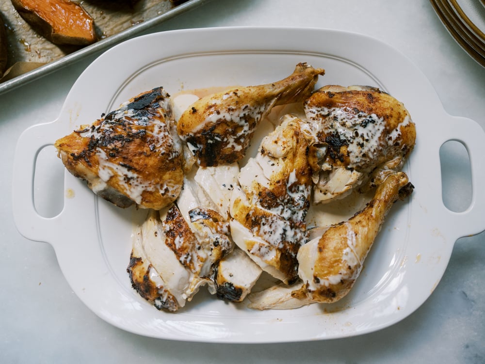 Spatchcock Chicken with Alabama White BBQ Sauce