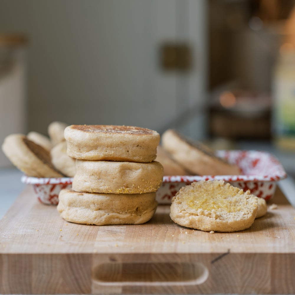 english muffins fresh milled flour