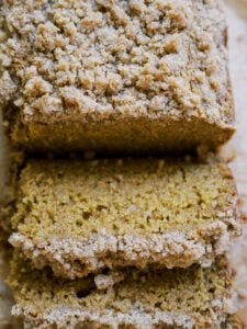 Pumpkin Loaf with Cream Cheese and Cinnamon Crumble