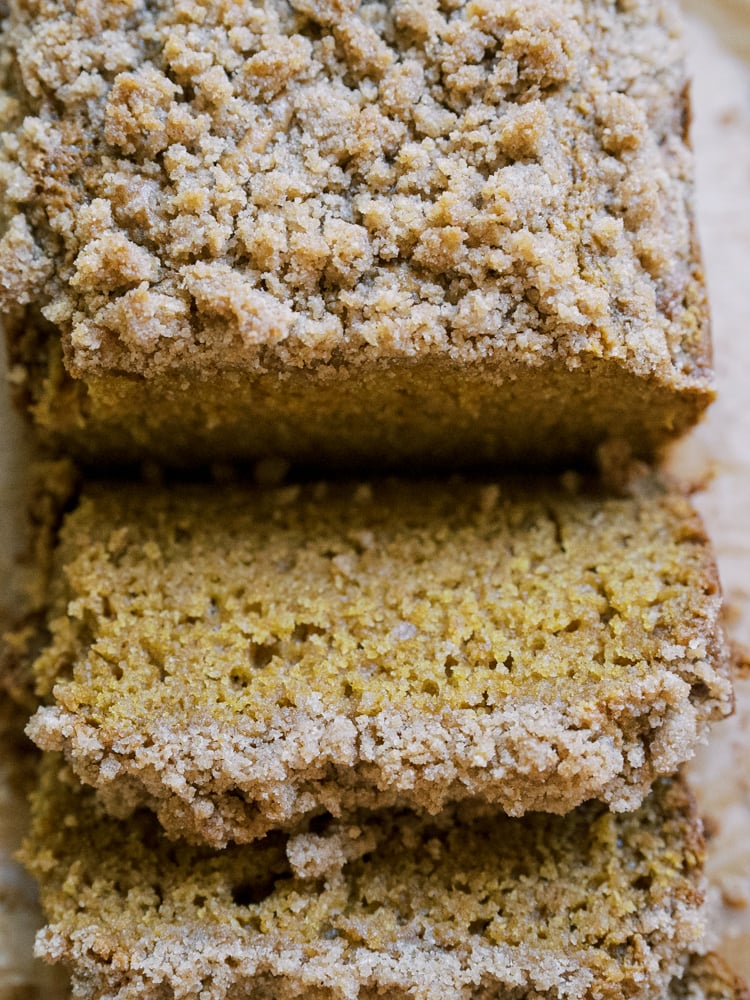 Pumpkin Loaf with Cream Cheese and Cinnamon Crumble