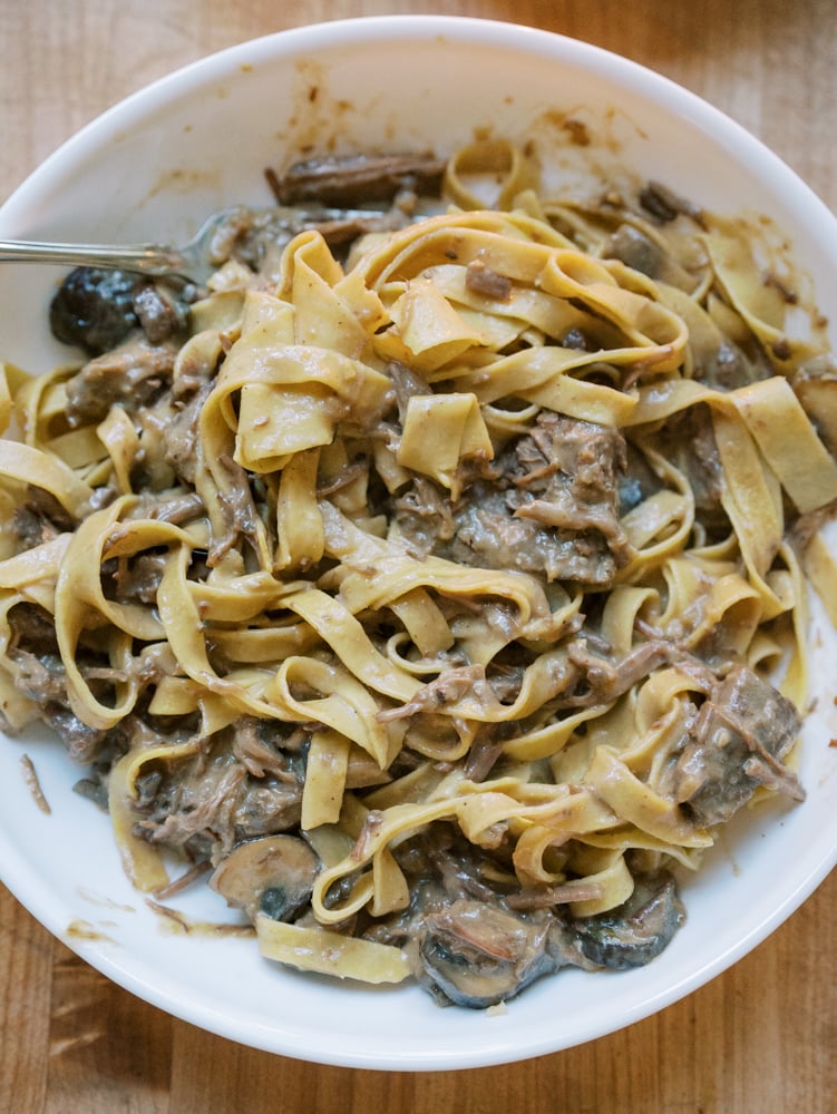 Slow Cooker Beef Stroganoff