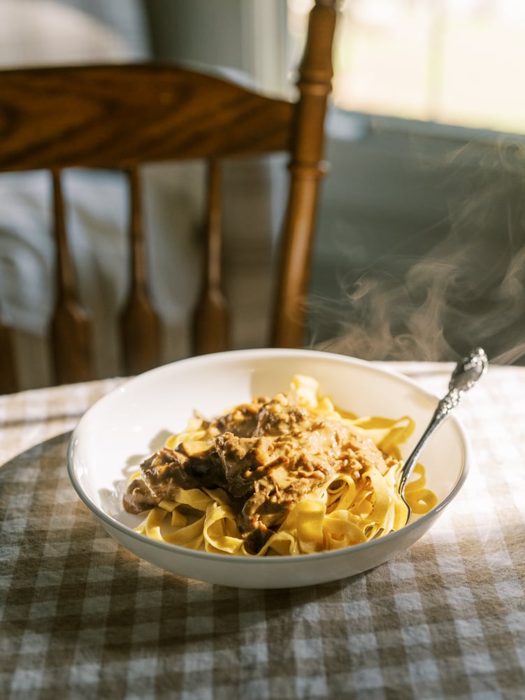 Slow Cooker Beef Stroganoff